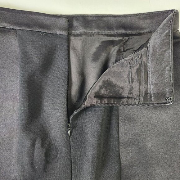 ETRO Pencil Skirt Womens Italian Size 40 Black Wool Silk Blend US Size 4 Classic - Picture 4 of 9